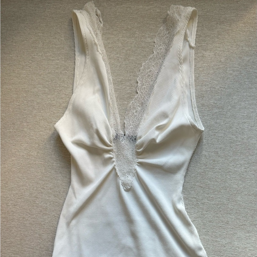 Zara white bodysuit small